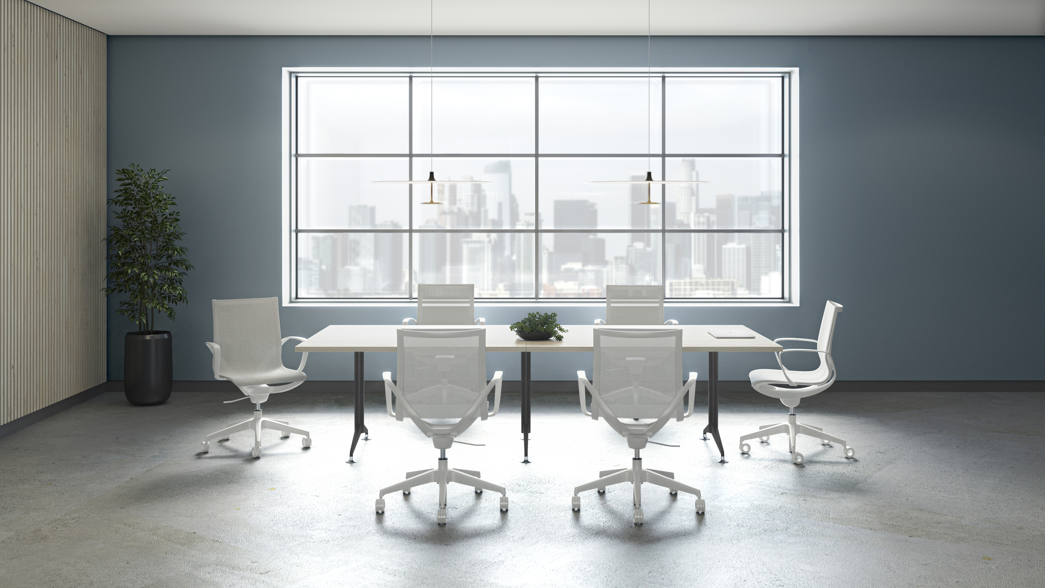 Roya with Day-to-Day meeting tables