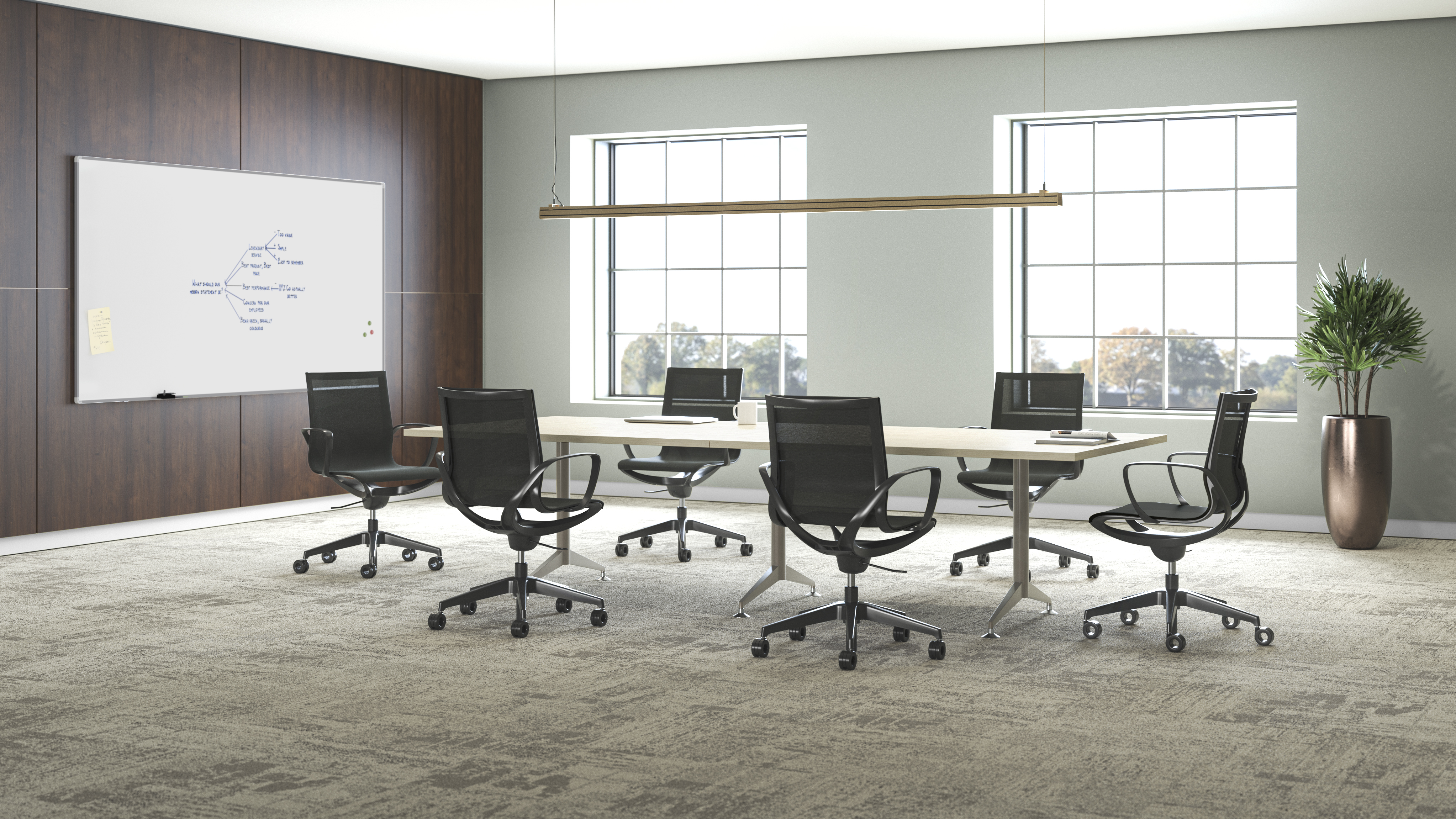 Roya with Day-to-Day meeting tables
