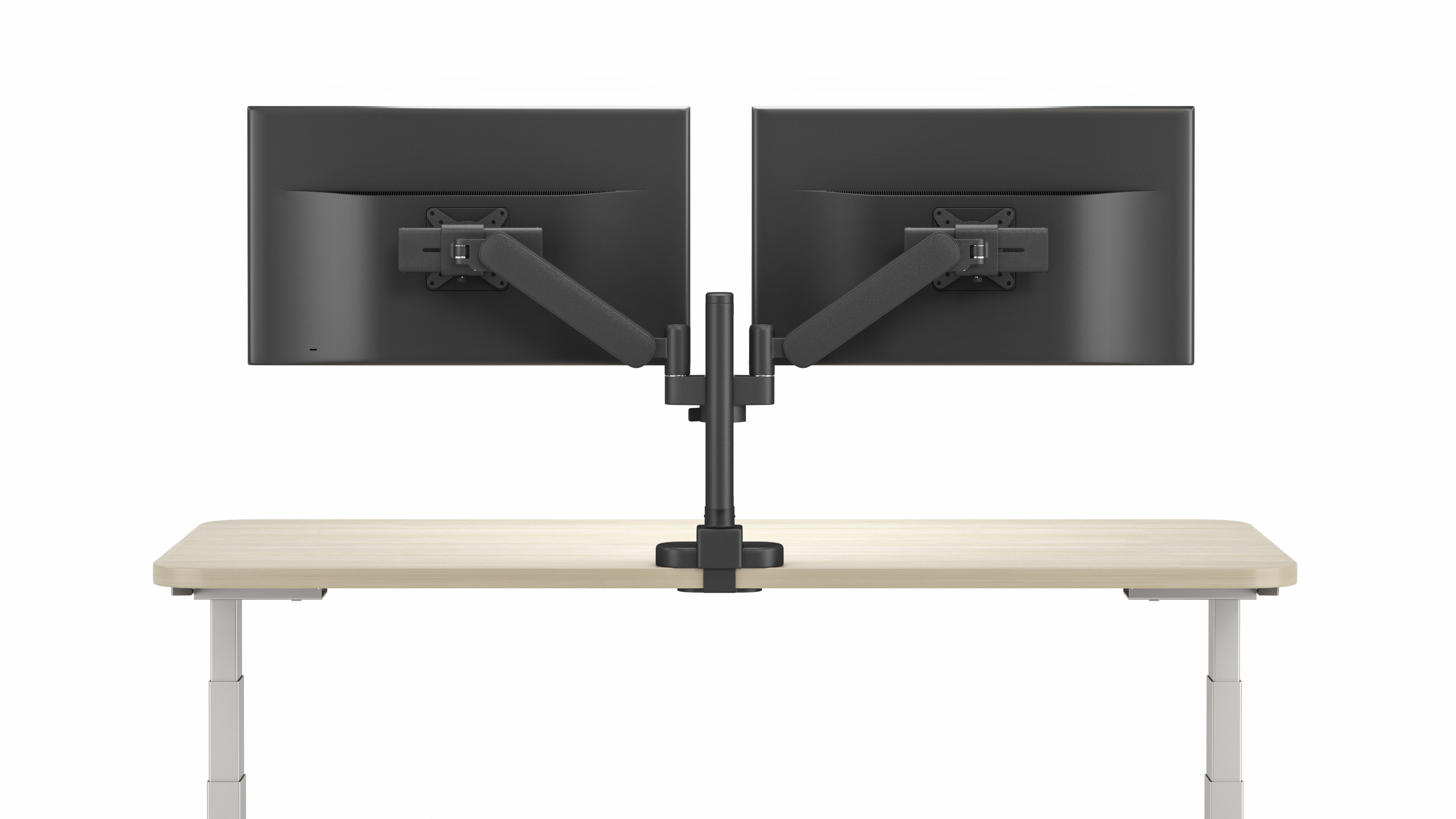 Performance Series Dual Monitor Arms, dual, black finish