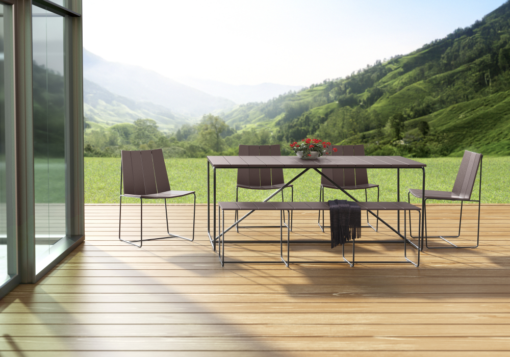 Seaboard Dining Table, Chairs and Bench